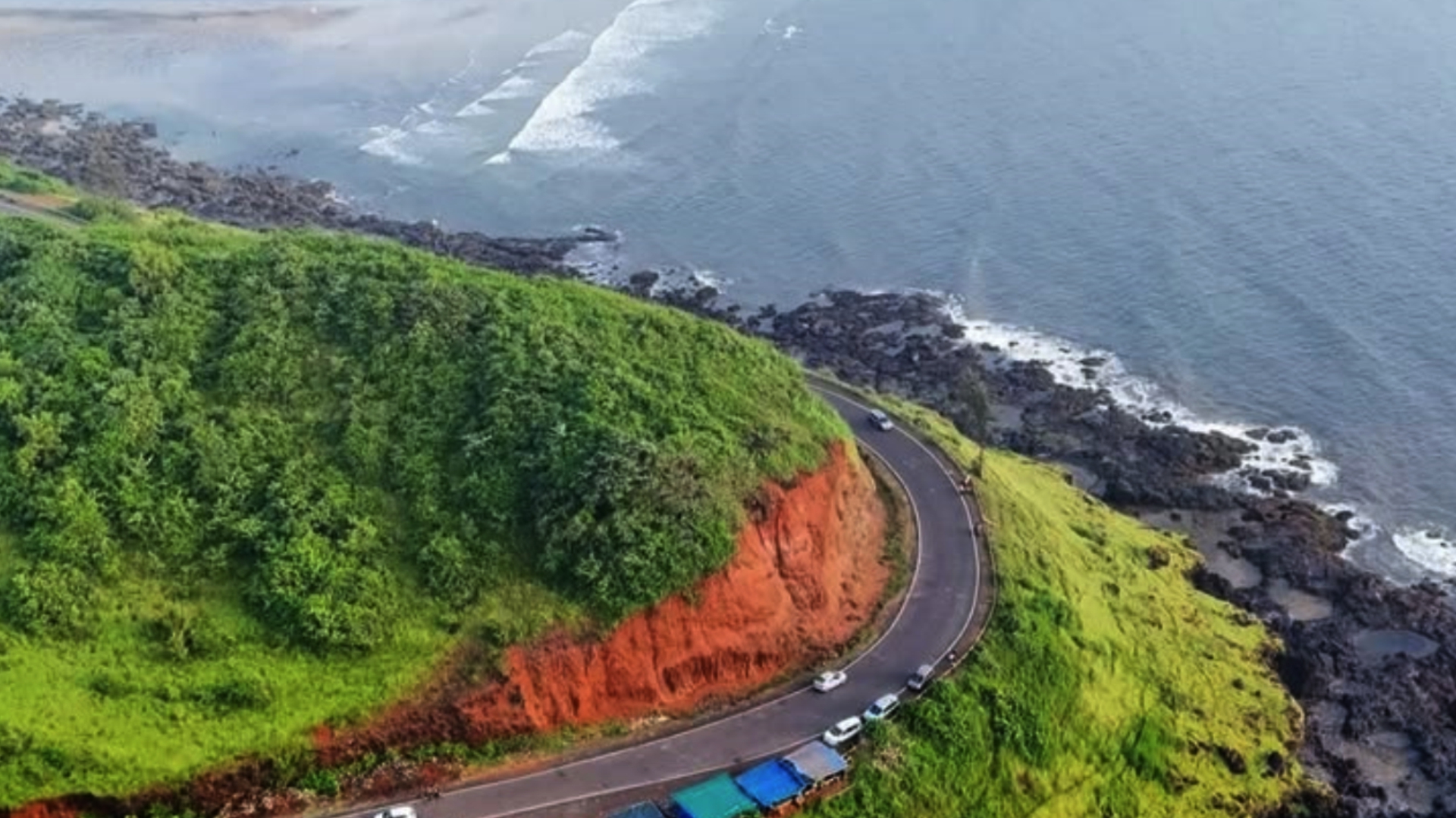 Kokan coastline at golden hour
