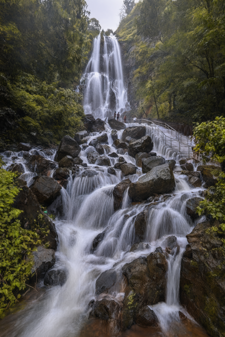 Scenic view of Amboli Waterfall, a heritage or nature destination in Kokan